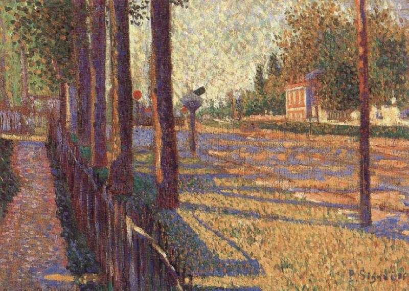 The Railway at Bois-Colombes, Paul Signac